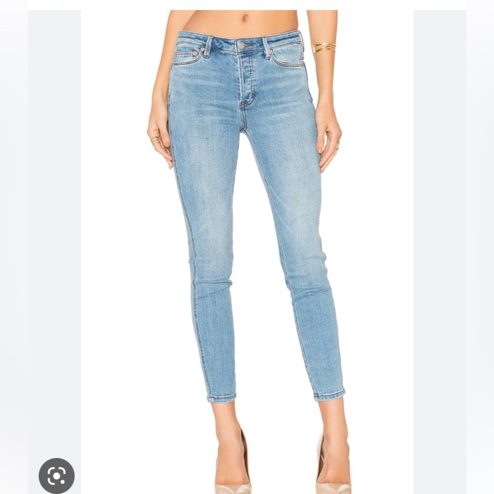 Free People Payton Hi Rise Skinny Jean in Light Denim 27